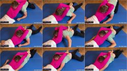 Cruel Head Scissors Smother In Pink Leggings.ScrinList