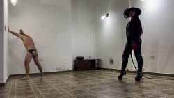 Latin Beauties in High Heels - BQ Fierce Bullwhipping in Full Leather by The Bootsqueen 00000